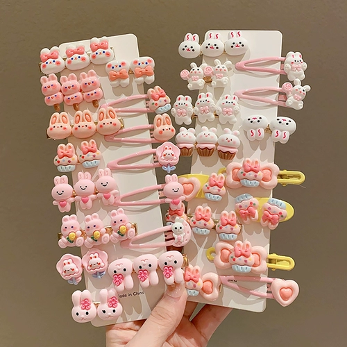 Детская мультяшная милая заколка для волос, детские шпильки для волос, заколка-крабик, аксессуар для волос, в цветочек