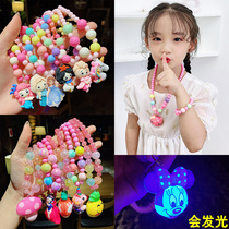 Will glow necklace cartoon super cute cute accessories children Girl Princess little girl toy jewelry jewelry jewelry