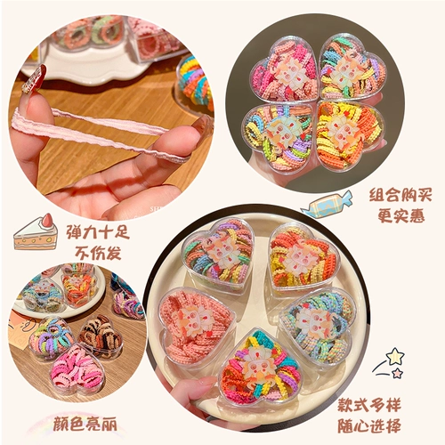 Детская безвредная резинка для волос, аксессуар для волос, не повреждает волосы