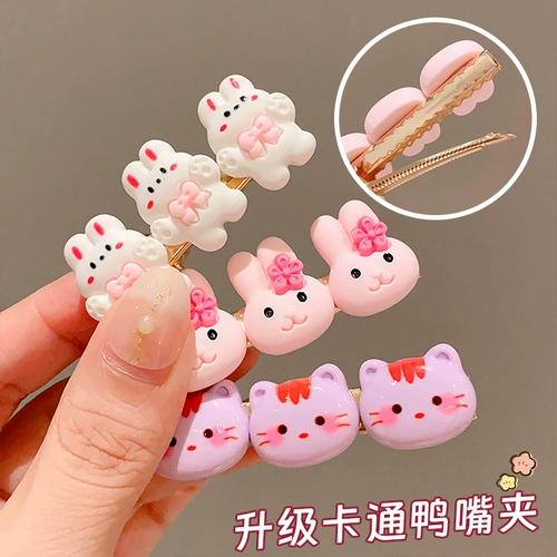 Детская мультяшная милая заколка для волос, детские шпильки для волос, заколка-крабик, аксессуар для волос, в цветочек