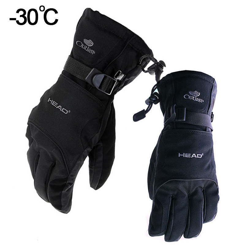 Hyde outdoor-30 degree ski gloves windproof waterproof winter thick warm riding gloves men and women