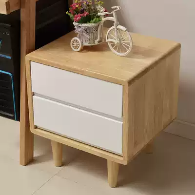 All solid wood Nordic drawer bed cabinet Modern simple bedroom complete table storage small cabinet bed storage cabinet