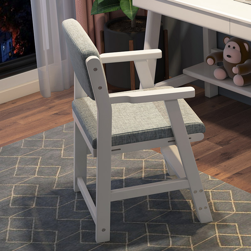 Children's Solid Wood Lifting Learning Chair School Desk and Chair Backchair Household Seat Correction Sitting Chair