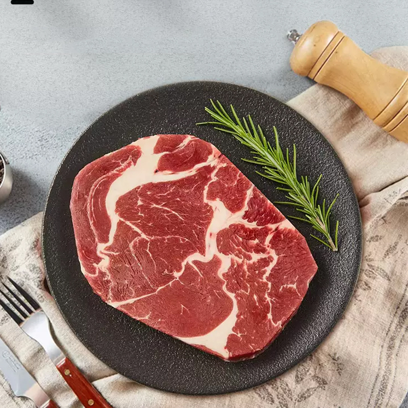 咚龙锵厚切原切雪花牛排上脑肋眼肉800g