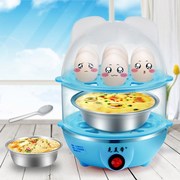 xửng hấp xôi mini Trứng hấp đa chức năng ba tầng nồi trứng mini tự động tắt máy tart trứng hầm trứng khử trùng ca nấu mì mini