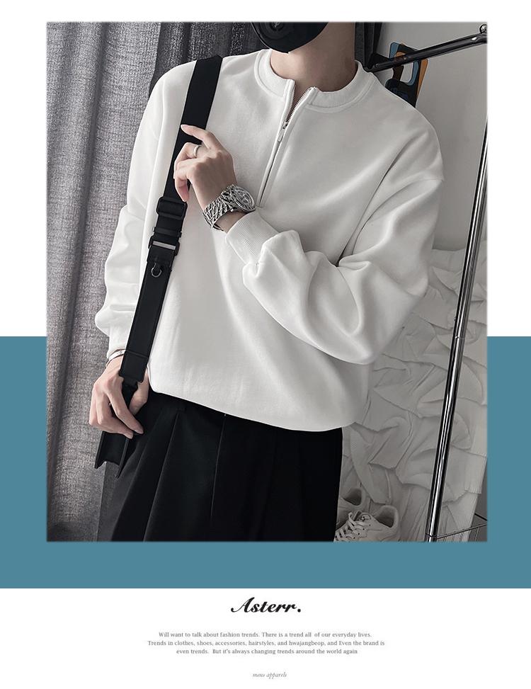 Design geïnspireerde hoodie lente en herfst, Instagram trendy merk half rits knappe jas voor mannen in 2022 nieuw_voghion.com