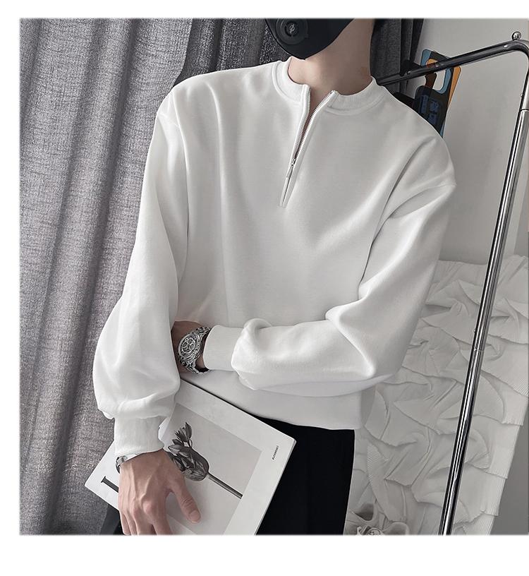 Design geïnspireerde hoodie lente en herfst, Instagram trendy merk half rits knappe jas voor mannen in 2022 nieuw_voghion.com