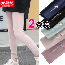 Pure cotton girls leggings wear foreign style spring and autumn thin autumn childrens baby pants 2021 autumn