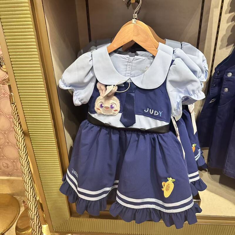 Shanghai Disney Domestic Distributor Zootopia Judy Hopps Police Officer Two-Piece Dress for Children Shanghai Disney Domestic Distributor Zootopia Judy Hopps Police Officer Two-Piece Dress for Children