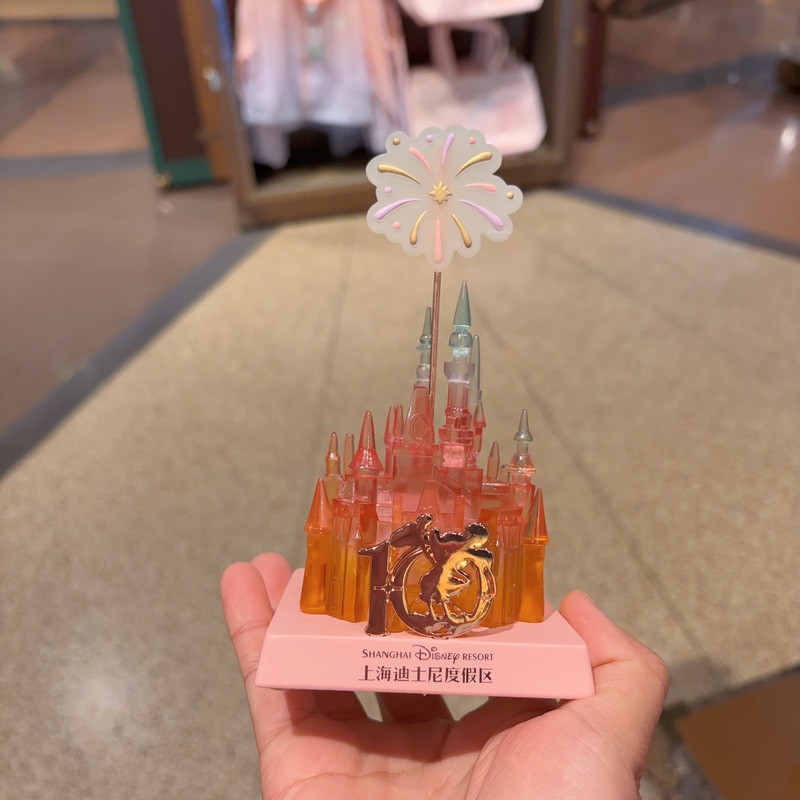 Shanghai Disney Domestic Agent 10Th Birthday Celebration Colorful Series Castle Glowing Photo Frame Ornament