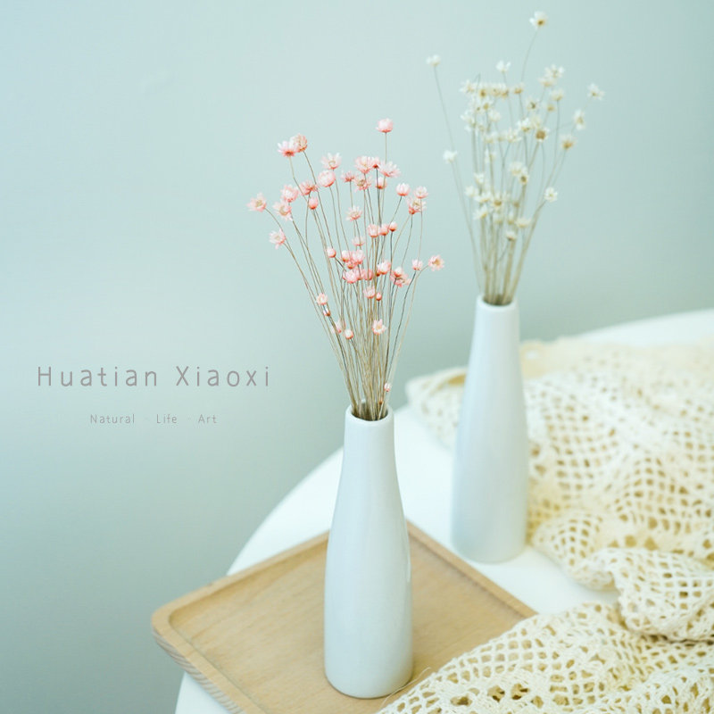 Small star flower dry bouquet Mini small daisy button flowers Yongsheng Flower Little Qingxin New flower arrangement Decorative Diy Materials-Taobao