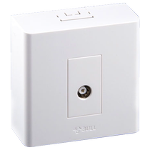 Bull surface-mounted TV socket cable TV socket closed-circuit TV cable TV socket TVG09 white