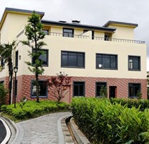 Matte villa elastic exterior wall latex paint Yellow exterior wall waterproof weather resistant durable wall paint Color-free paint paint