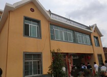 Caizhou exterior wall paint Khaki latex paint Exterior wall toning Elastic wall paint rainproof sunscreen Spray paint