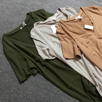 Personality Summer Soft Comfort Tide Fan Personality Deep V Collar Loose In the Hole Beggar T-shirt Loose female t