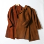 Aso Home ASS7633 ● Bộ đếm thương hiệu 18 Mùa thu một lớp áo len dài hai mặt áo khoác dài hàn quốc