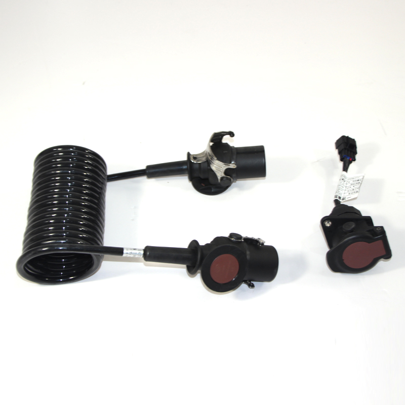 Suitable for the liberation of J6PABS power spiral wire assembly anti-hold dead trailer line JH6 trailer line socket five inserts