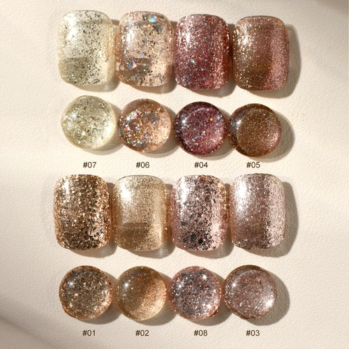 Kellykessa Champagne золотой лак для ногтей на искренний фототерапия гель бриллиант QQ Glue может разгрузить клей лак Барби.