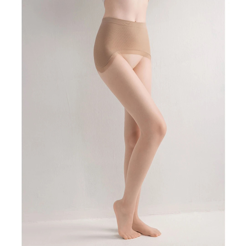 Xiu'Er's Home Hafu Summer 0D Snag-Resistant Ultra-Thin Leg-Enhancing Skin-Enhancing Socks, Ultra-Thin Leggings with Anti-Slip and Naked-Feel Sensation