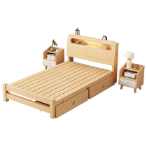 Lit simple pliable lit en bois massif lit pliant petit lit 1 2 mètres 1 5 chambre de location domestique lit simple facile à installer