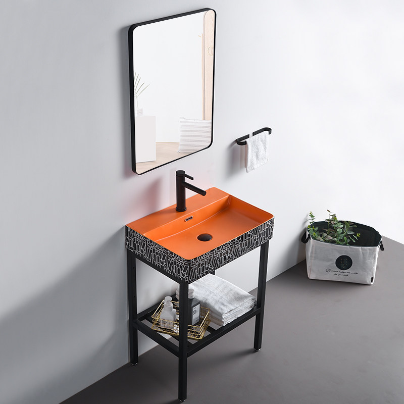 Colour floor washbasin Terra basin One integrated small family Type of dressing room Minsink washbasin ceramic wash table Composition
