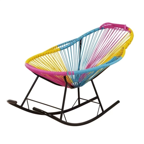 Синяя детская современная простая качалка в обеденный перерыв