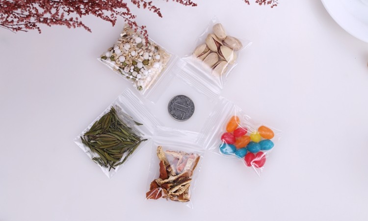 PE2 No. 6*9*20 silk thickened transparent plastic ziplock bag small jewelry bag sealed bag accessories bag 100