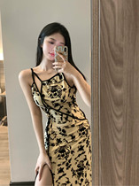 New Chinese retro modified version qipao style temperament open fork hot brother-in-law Liandress with little crowdsourced pure desire harnesses long dresses