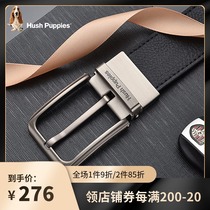  Leisure walker mens belt Mens leather needle buckle double-sided pants belt Casual business wild first layer cowhide youth belt