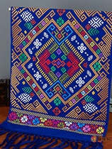 Traditional Guangxi Zhuang brocade wall hanging with rattan wrapped around tree pure handmade folk crafts special gift for foreigners gift box