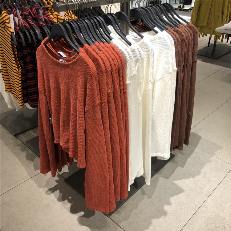 Versatile Loose-Fitting Short Long-Sleeved Pullover Sweater Single-Piece Round-Neck Knit Top Versatile Loose-Fitting Short Long-Sleeved Pullover Sweater Single-Piece Round-Neck Knit Top
