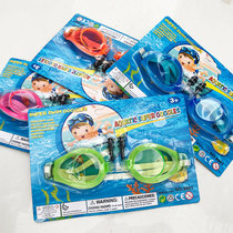  Cheap childrens swimming goggles set paper card packaging free earplugs suction card packaging childrens swimming goggles factory direct sales