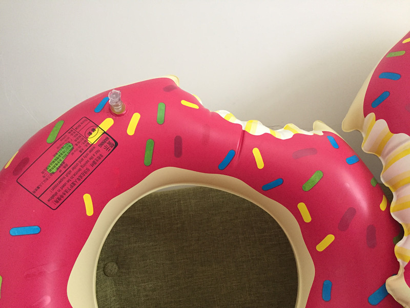 Dày inflatable vòng tròn phim hoạt hình bơi vòng chàng trai và cô gái ở trẻ em dưới vòng nổi dễ thương bánh rán bán buôn phao cổ cho bé sơ sinh