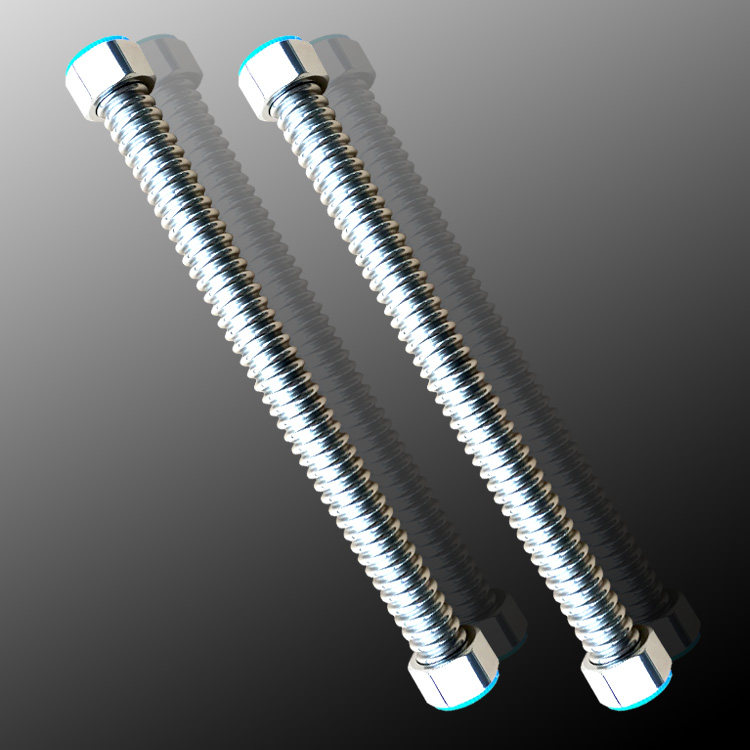 Hot and cold water inlet pipe explosion-proof can be bent at will 4 points inner wire joint 304 stainless steel corrugated hose