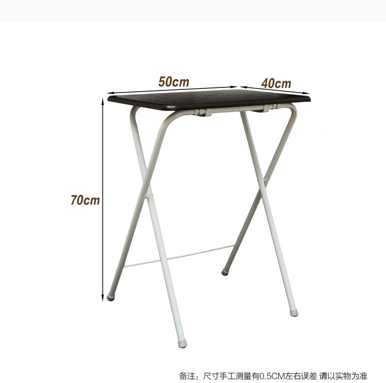 Bàn nội thất Yushu Bàn gấp bằng thép Bàn vuông Bàn Notebook Bàn khác Bàn nhỏ Bàn gấp - Bàn bàn gỗ tròn