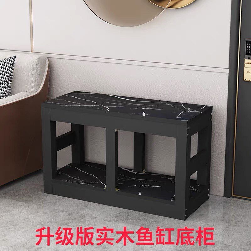 Fish tank solid wooden tank bottom cabinet aquarium multilayer shelf living room fish tank table customizable fish tank base