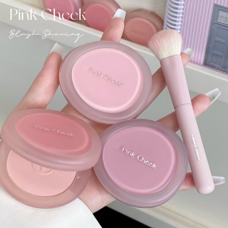 Pink Cheek Apple Fun Heart Holiday Girl Heart Single Color Blush Puffing and Shrinking Naturally, Does Not Smudge, Nude Makeup for Women Pink Cheek Apple Fun Heart Holiday Girl Heart Single Color Blush Puffing and Shrinking Naturally, Does Not Smudge, Nude Makeup for Women