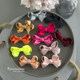 Korean bow hairpin girls side hairpin bangs card children's hair accessories threaded with bow