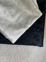 Black and white rayon lined new Chinese style vest fabric 1 4 meters wide price per meter