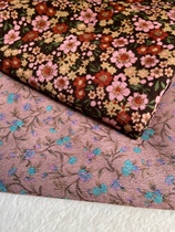 Floral fabric printed pinstripe corduroy fabric 21 pairs of pants clothing handmade DIY