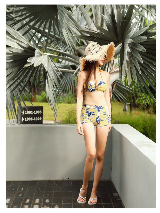 Váy Bikini Ba mảnh Thái Lan Bãi biển giả thuyết Bãi biển Cặp vợ chồng Suối nước nóng Quần áo nam và nữ đồ đi biển cho cặp đôi