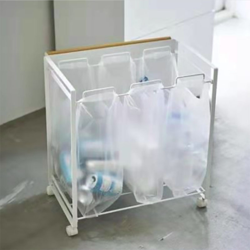 Yamazaki Japanese-Style Mobile Sorting Garbage Rack Hanging Garbage Bag Holder Multifunctional Storage Rack