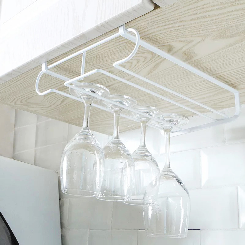 Red wine cup holder upside down home wine holder wine cabinet ornaments high foot cup holder Nordic creative wine cup holder suspension