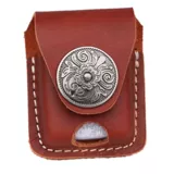 Зажигалка на керосине, чехол, кожаные универсальные джинсы с начесом, из натуральной кожи