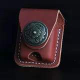 Зажигалка на керосине, чехол, кожаные универсальные джинсы с начесом, из натуральной кожи