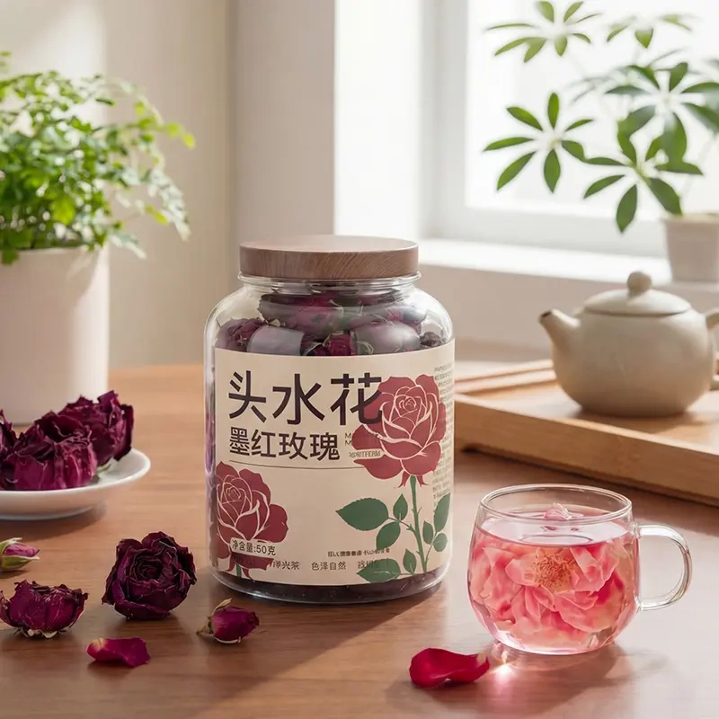 [Recommended by Li Mo Tea] Traceable, Clean, Impurity-Free First-Grade Red Rose Health Tea for Gifting, 50G/Can