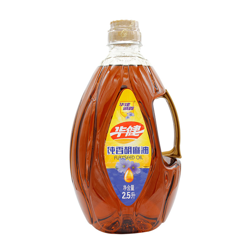 Huajian Chengxin Pure Fragrant Flax Oil 2 5L Huajian Flaxseed Oil Pressed Vegetable Oil Edible Oil Confinement Oil