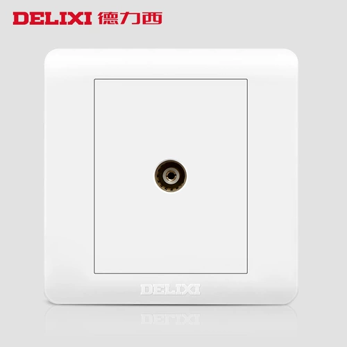 [Super Signal] Delixi Switch Speat Sweat Sweatch Panel Panel Panel Cable Cable TV розетка