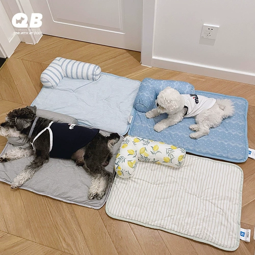 Японская холодная -чувствительная к матрасу гнездо -хвост собака собака лето охлаждение шелковое шелковое шелковое ледяное подушка.