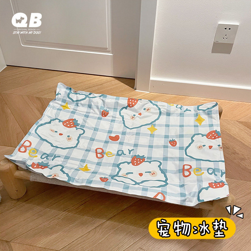 QBins pet dog cat summer cooling ice pad gel cooling pad to remove heatstroke, prevent heatstroke and scratch cold-sensitive nest